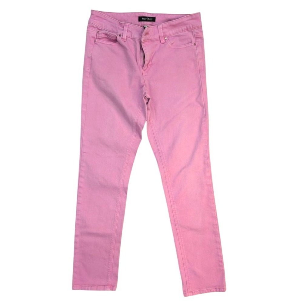 White House Black Market Raspeberry Pink Slim Ankle Denim Jeans Women's Size 4R